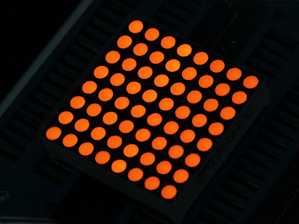 32mm 8x8 Square Matrix LED Amber - Common Anode [104990137]