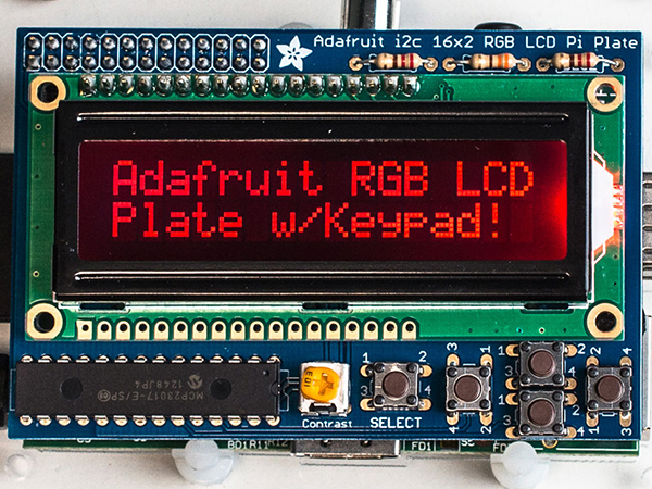 Adafruit RGB Negative 16x2 LCD+Keypad Kit for Raspberry Pi [ada-1110]