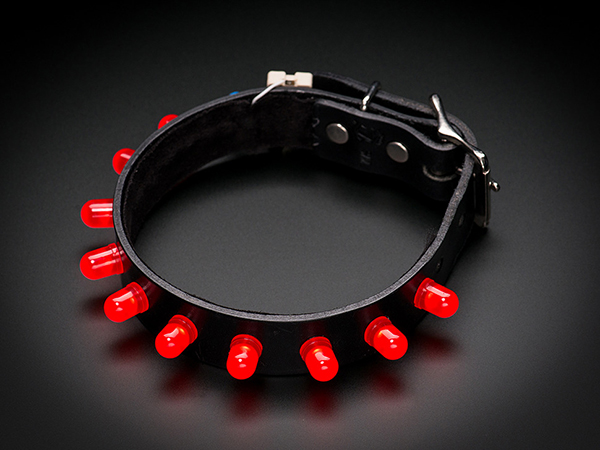 Punk LED Collar Kit - Red LEDs [ada-1454]