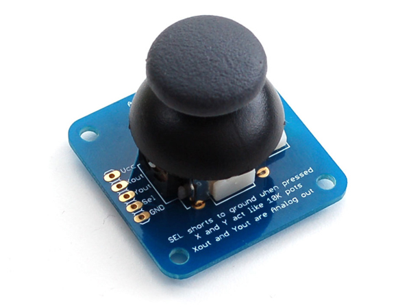 Analog 2-axis Thumb Joystick with Select Button + Breakout Board [ada-512]