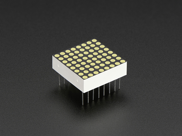 Miniature Ultra-Bright 8x8 White LED Matrix [ada-1079]