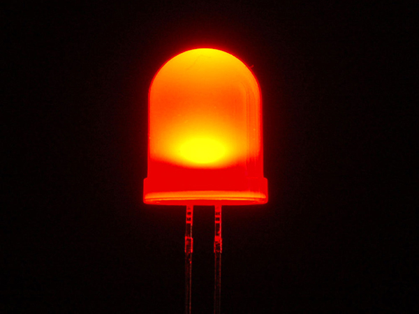 Diffused Red 10mm LED (25 pack) [ada-845]