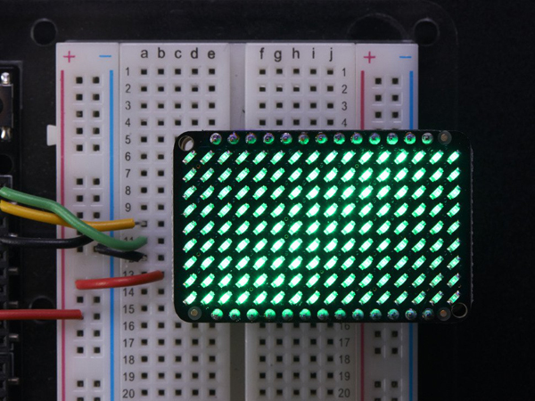 LED Charlieplexed Matrix - 9x16 LEDs - Green [ada-2972]