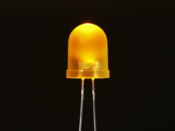 10파이 확산형 LED (노랑) Diffused Yellow 10mm LED (25 pack) [ada-3260]