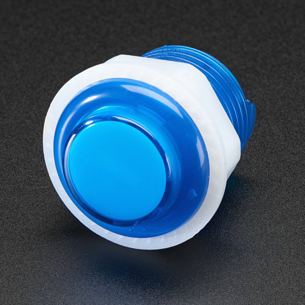 Mini LED Arcade Button - 24mm Translucent Blue [ada-3432]