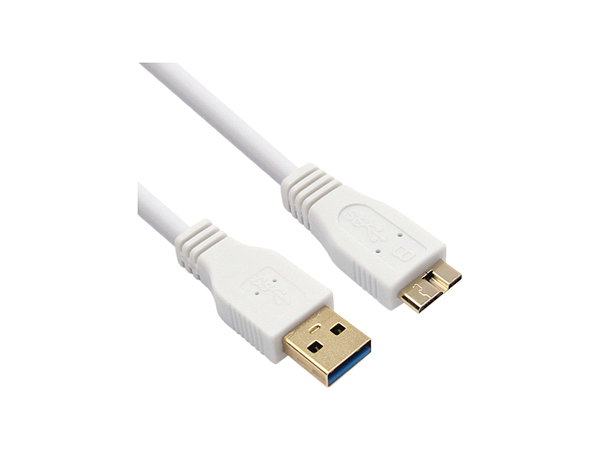 NETmate USB3.0 Micro-B 케이블 0.5M (화이트) [NMC-UB05W]