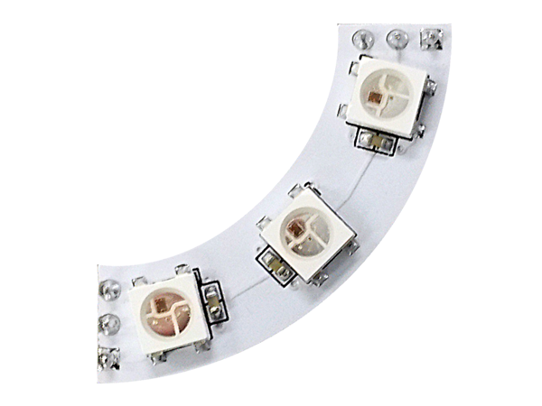 JLED-ARC12-U3 : LED 12개로 구성된 원의 1/4 원호(LED 3개) 형태의 UP 방향 모듈