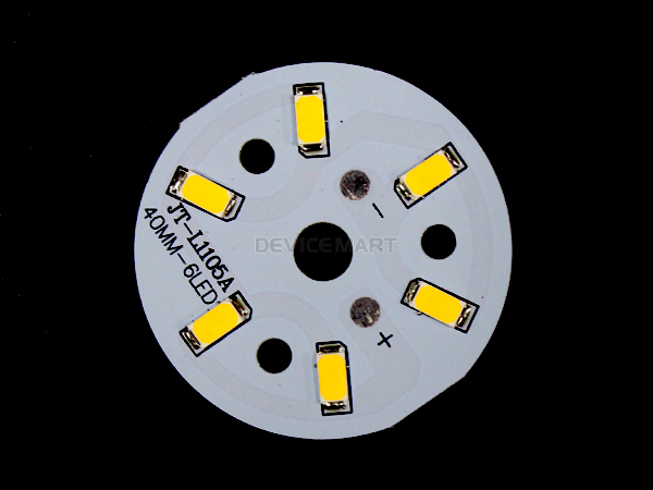 LED조명 제작용 원형기판 SMD LED (3W/40mm/화이트) [SZH-LD037]