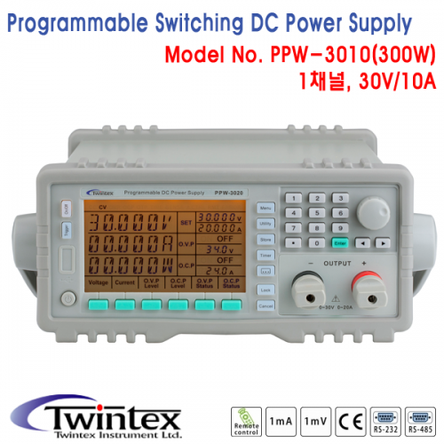 Programble Switching DC Power Supply, 1채널 프로그래머블 DC전원공급기 [PPW-3010]