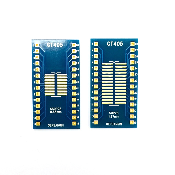 [GT 405] SSOP-28-0.65mm, SOP-28-1.27mm  Double adapter 변환기판 pcb adapter TSSOP SO