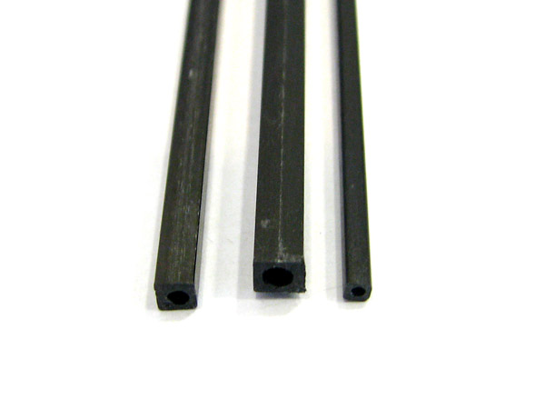 Carbon fiber square (1.7mm x 1.0mm x 1000mm)