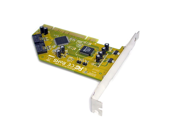 2포트 PCI SATA 카드(INITIO) SATA2100