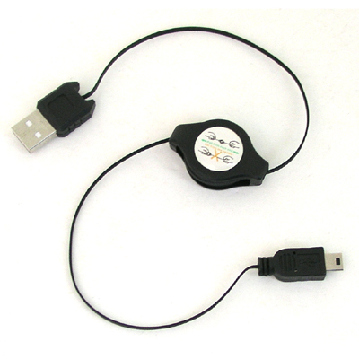 USB 미니 5핀 자동감김 케이블 60Cm [C2454]