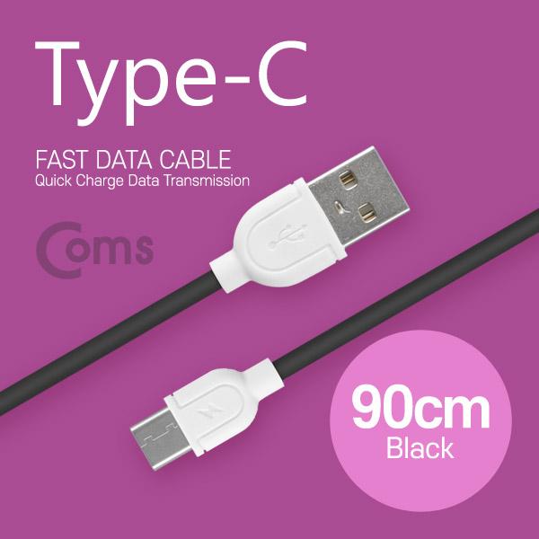 USB 3.1 케이블 (Type C) USB 2.0 A(M)/C(M) 90cm, Black [IB240]