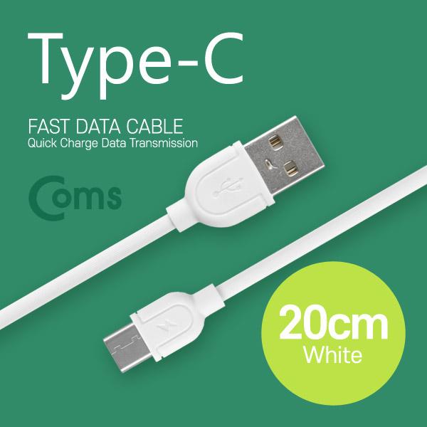 USB 3.1 케이블 (Type C) USB 2.0 A(M)/C(M) 20cm, White [IB243]