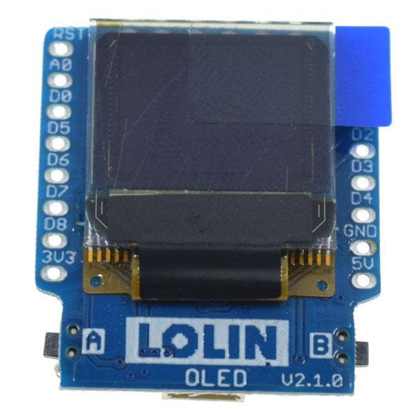 [정품] WeMos D1 Mini용 0.66인치(64x48) OLED 실드 OLED 0.66 Shield V2.1.0