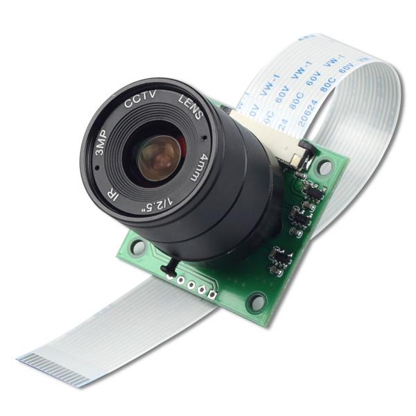 라즈베리파이 5MP OV5647 CS Mount LS-2718 Lens Camera Module [B0032]