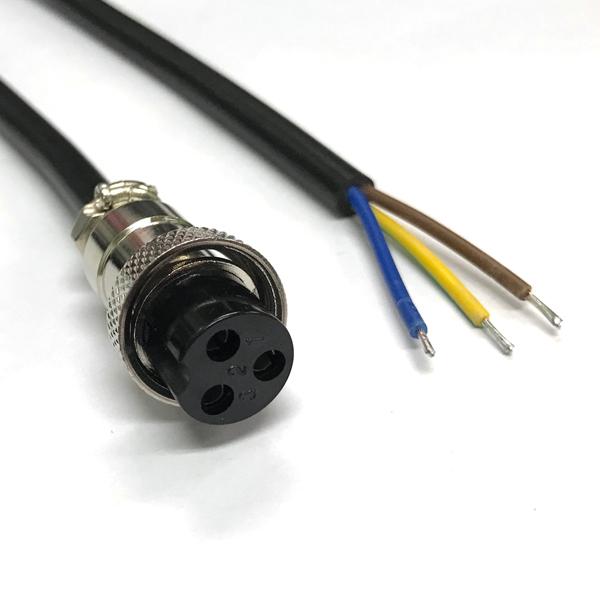항공잭 써큘러 커넥터 16mm-3핀 cable(3M) [SCK-1603P]