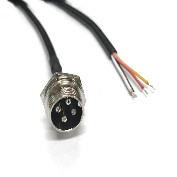 항공잭 써큘러 커넥터 16mm-4핀 cable(1M) [SCN-1604R]