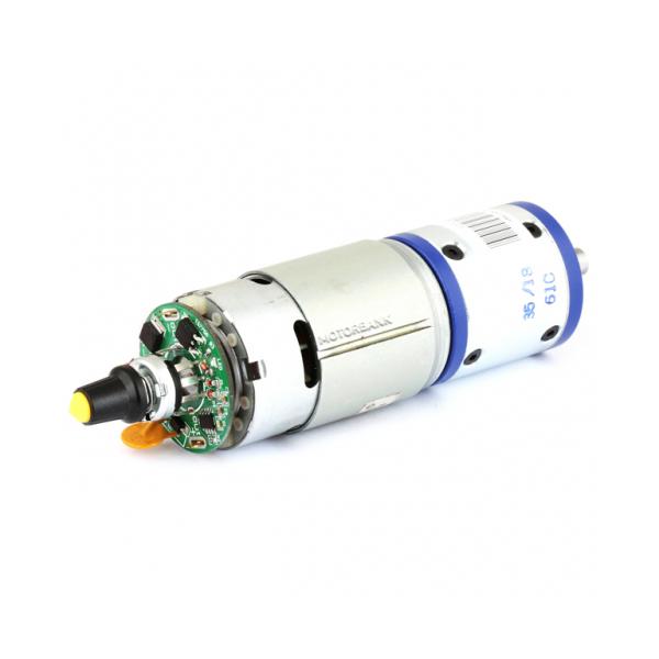 속도조절기 일체형 유성감속기어모터 DMC-PG42-RS775VF-24V DC기어드모터  [감속비 1/212]