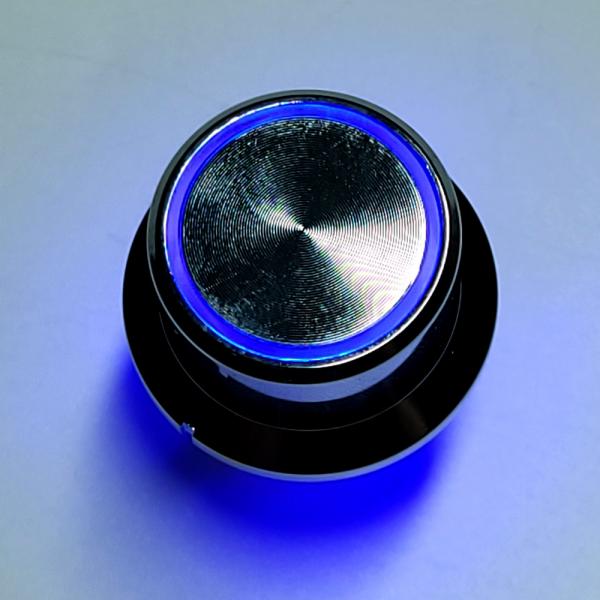 LED 조그다이얼 타입 포텐셔미터/엔코더 노브 30mm 메탈실버