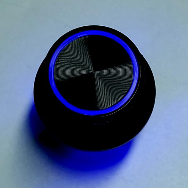 LED 조그다이얼 타입 포텐셔미터/엔코더 노브 30mm 블랙