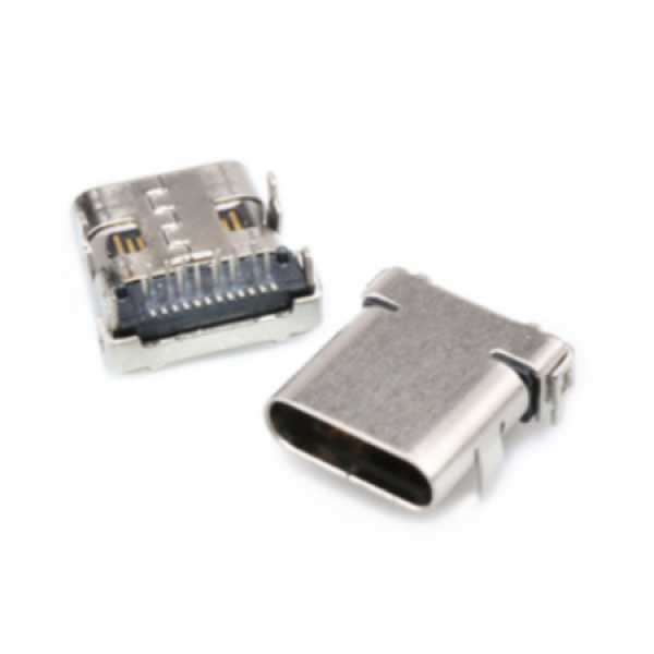 C-TYPE USB 3.1 커넥터  24pin PCB SMT female Gen 2 Right Angle Vertical 수직 [SZH-SDH002]