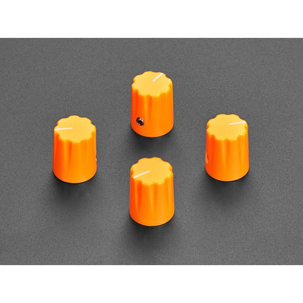 Orange Micro Potentiometer Knob - 4 pack [ada-5533]