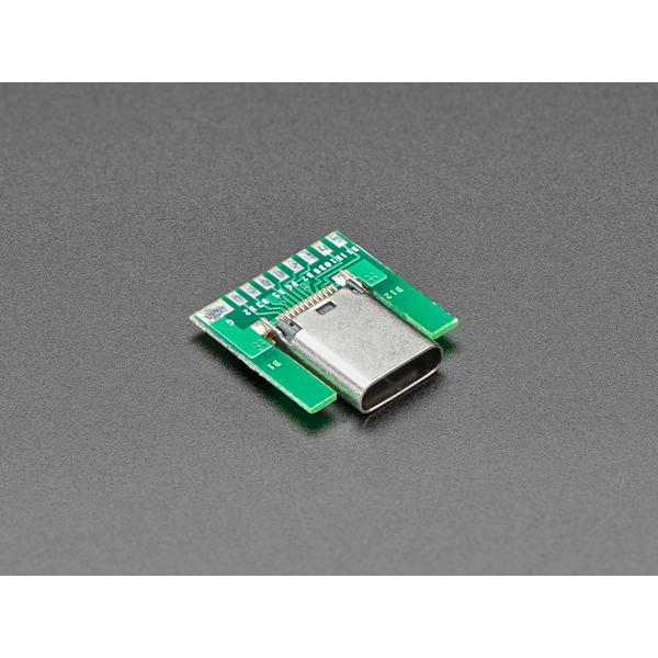 USB Type C Socket - SMT Inline Breakout Board [ada-4396]