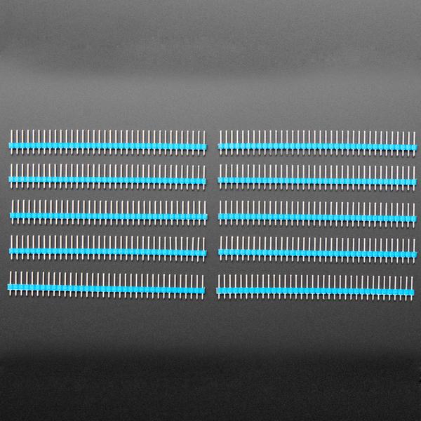 Break-away 0.1' 36-pin strip male header - Blue - 10 pack [ada-4150]