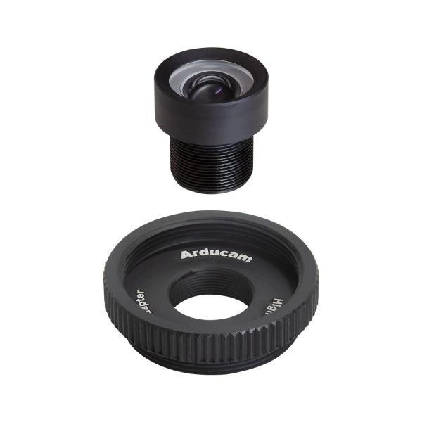 Arducam 50 Degree 1/2.3' M12 Lens with Lens Adapter for Raspberry Pi High Quality Camera [LN024]