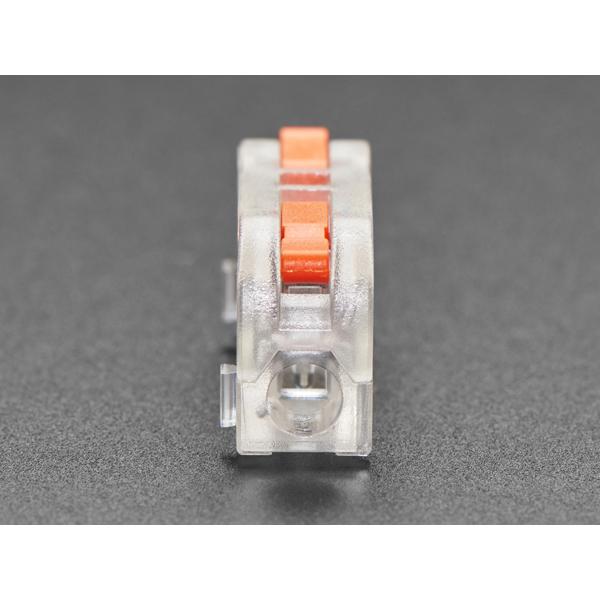 Snap Action 1-to-1 Wiring Block Connector - Pack of 5 - Clear PCT-2-1M [ada-5619]