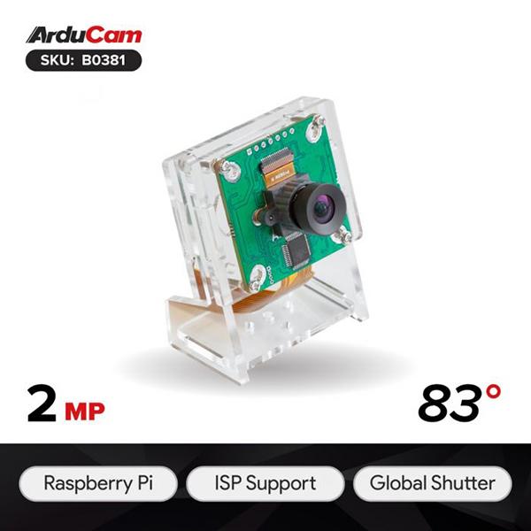 Arducam PiVariety 2MP Global Shutter OV2311 Mono Camera Modules (NoIR), compatible with Raspberry Pi ISP and Gstreamer Plugin [B0381]