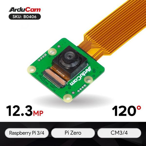 Arducam 12MP IMX378 Camera Module with wide angle for Raspberry Pi [B0406]