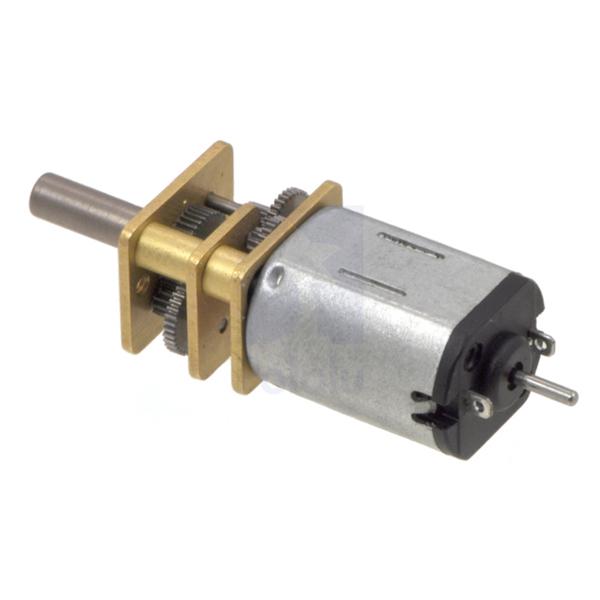 15:1 Micro Metal Gearmotor MP 6V with Extended Motor Shaft #4783