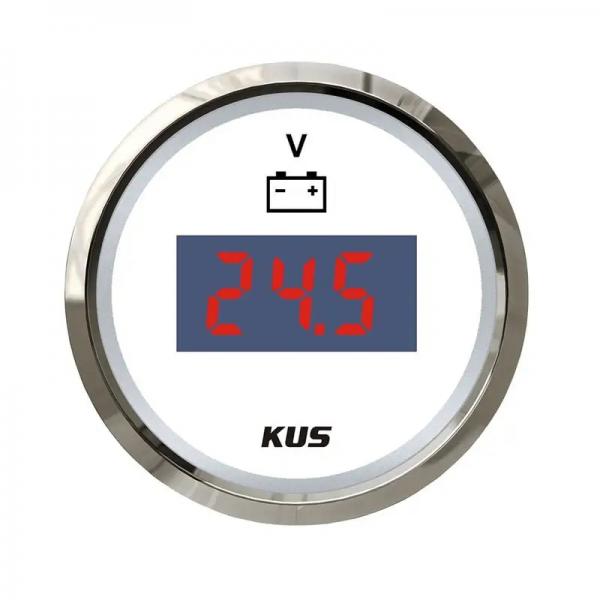 KUS 9-32V 디지털 볼트미터 화이트 [TYE-GU050]
