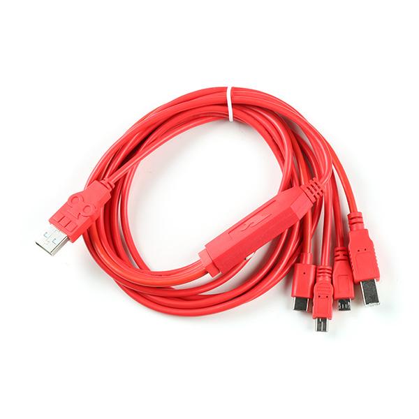 SparkFun 4-in-1 Multi-USB Cable - USB-A Host [CAB-21272]