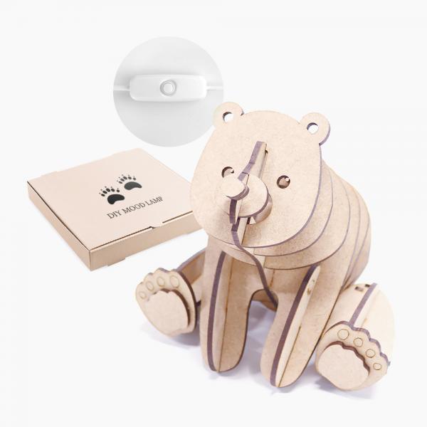 DIY 꿀 곰 무드등 만들기(설명서, USB 램프 포함)