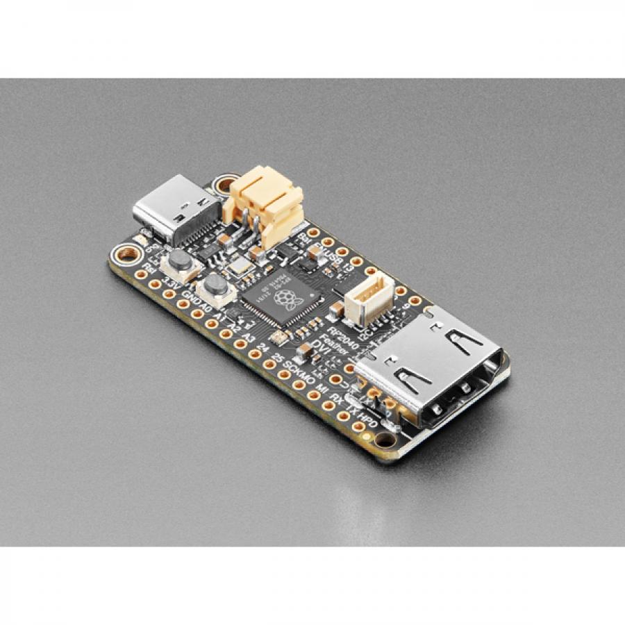 Adafruit Feather RP2040 with DVI Output Port - Works with HDMI [ada-5710]