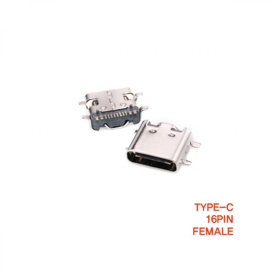 C타입 USB 3.1 커넥터 16핀 PCB SMT female [SZH-CON014]