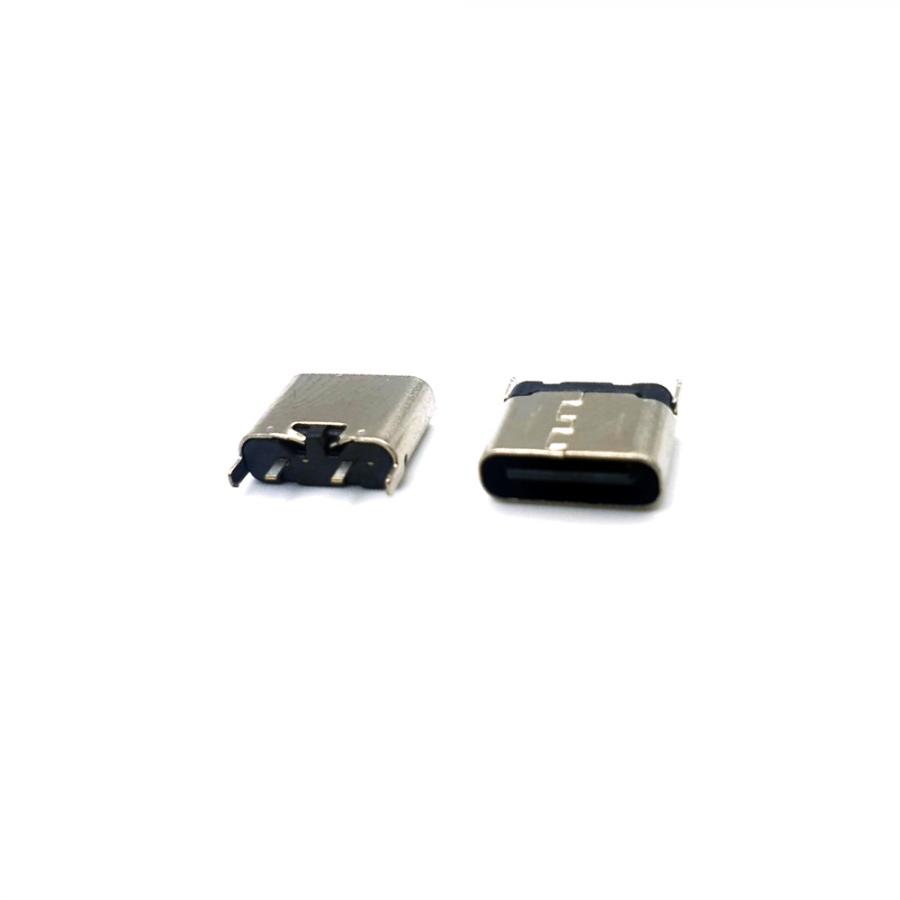 C타입 USB 3.1 커넥터 2핀 수평 PCB SMT female [SZH-CON036]
