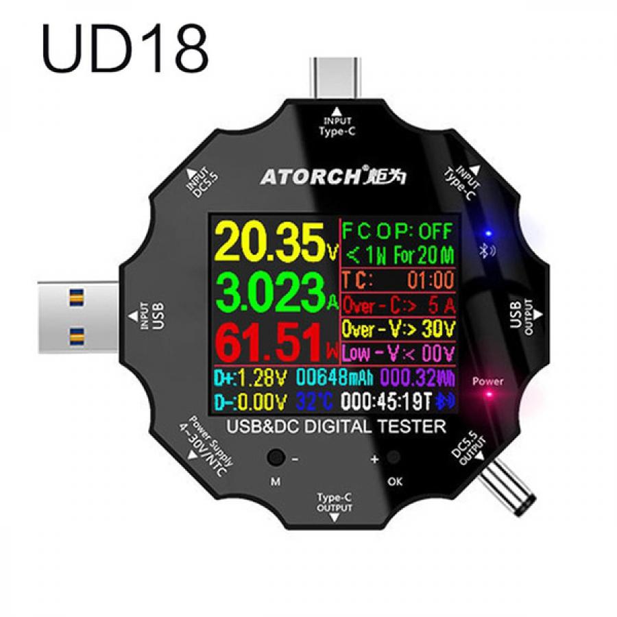 USB 테스터기 ( DC잭 / Type-C / USB-A) [HPRO-0071]
