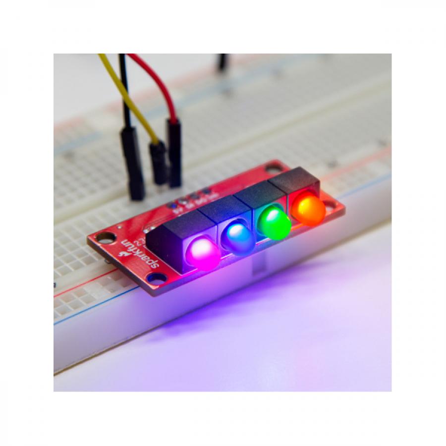 SparkFun RGB Addressable CBI LED 5mm - Right Angle [COM-23649]