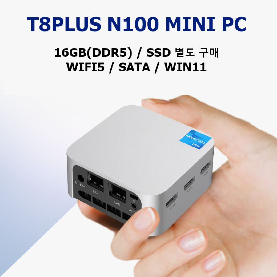 미니PC T8 PLUS N100 16GB/NO SSD [T8P-160]