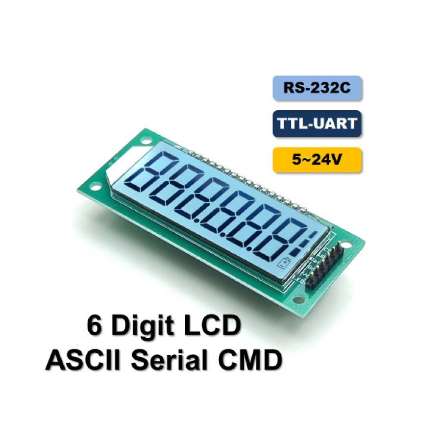 RS232C or TTL-UART 지원 LCD 표시 모듈 (P3471-1)