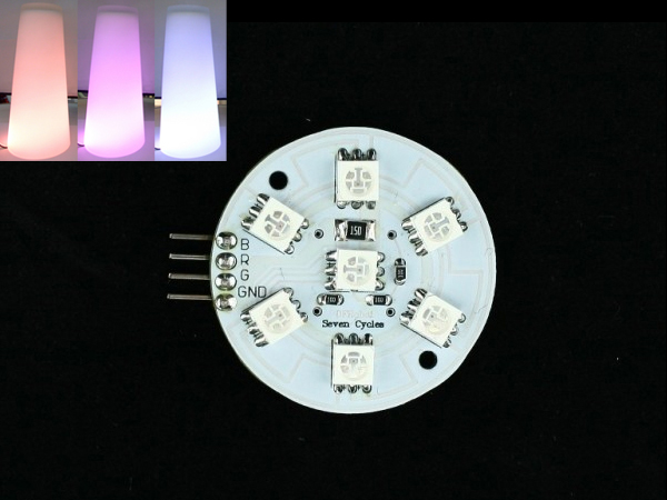 Light Disc with 7 SMD RGB LED[DFR0106]