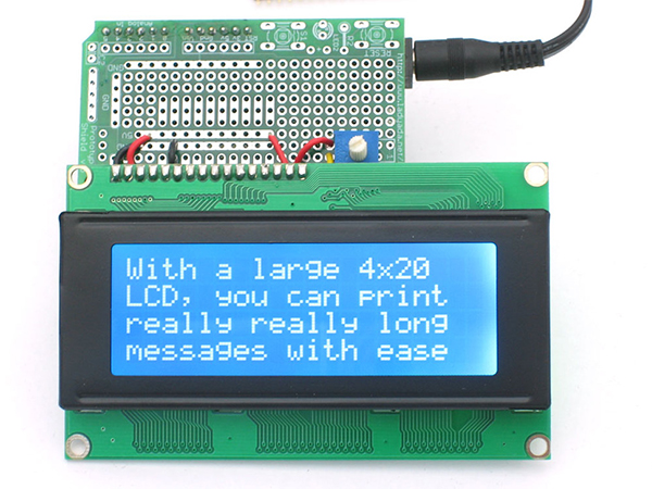 디바이스마트,LED/LCD > LCD 캐릭터/그래픽 > 캐릭터 LCD,Adafruit,Standard LCD 20x4 + extras - white on blue [ada-198],HD44780 LCD / 20 x 4 캐릭터 / 파란 바탕, 흰 글씨 / Single LED backlight