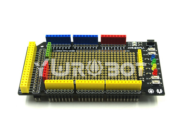 디바이스마트,오픈소스/코딩교육 > 아두이노 > 아두이노 호환쉴드,YwRobot,아두이노 MEGA 프로토 쉴드 V1 [ARD050116],Provide more convenient for the Arduino prototyping experimental platform at their disposal to build a simple test circuit