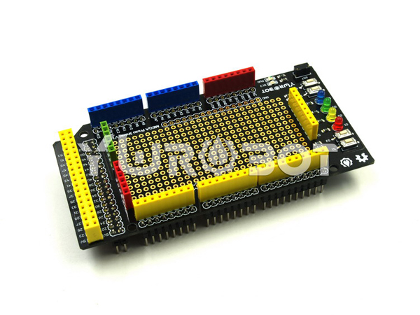 디바이스마트,오픈소스/코딩교육 > 아두이노 > 아두이노 호환쉴드,YwRobot,아두이노 MEGA 프로토 쉴드 V1 [ARD050116],Provide more convenient for the Arduino prototyping experimental platform at their disposal to build a simple test circuit