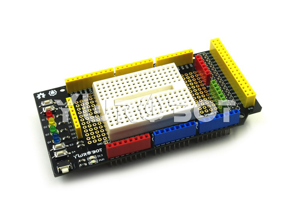 디바이스마트,오픈소스/코딩교육 > 아두이노 > 아두이노 호환쉴드,YwRobot,아두이노 MEGA 프로토 쉴드 V1 [ARD050116],Provide more convenient for the Arduino prototyping experimental platform at their disposal to build a simple test circuit